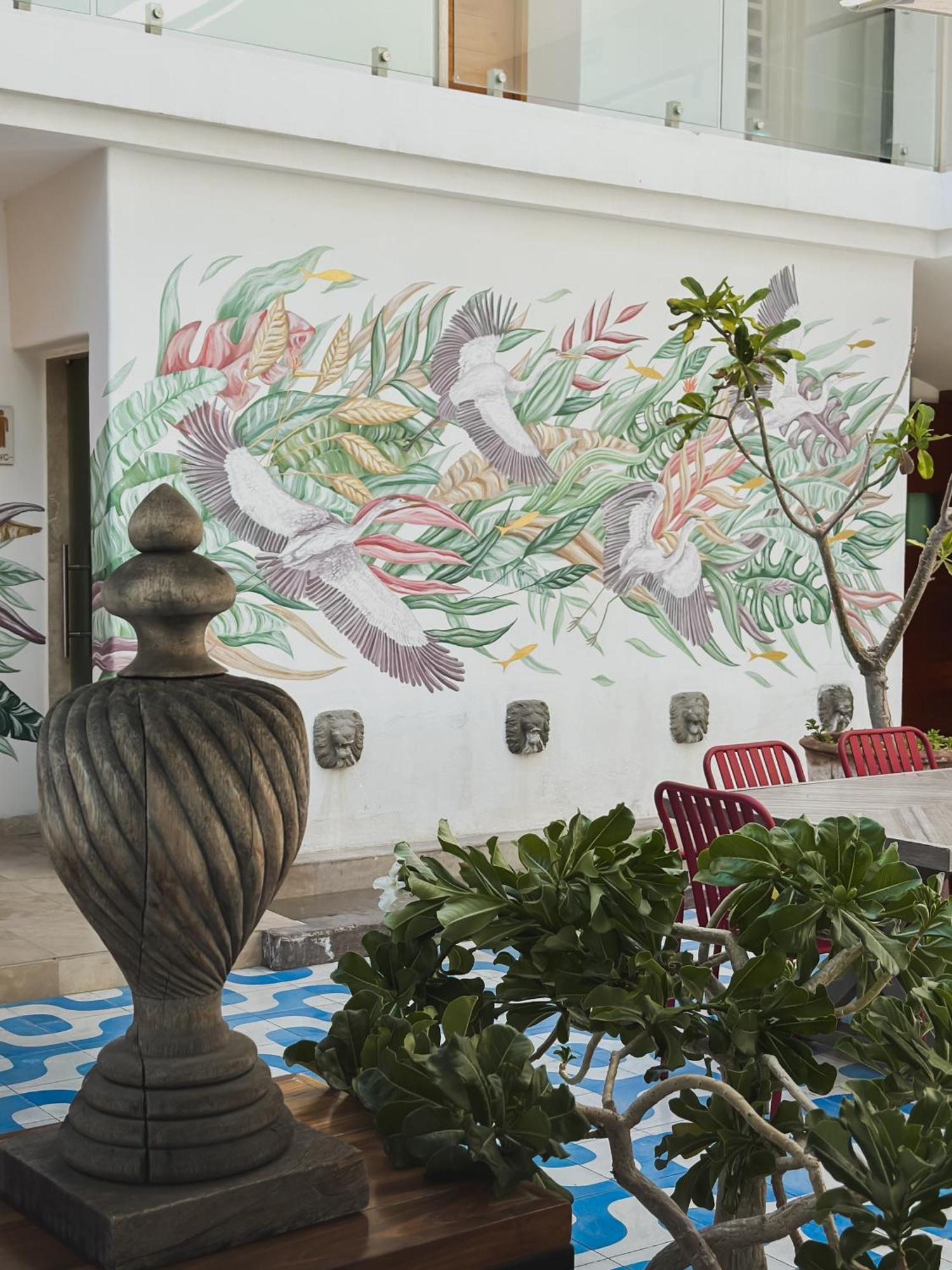 Hotel Catedral La Paz Exteriér fotografie Mural at the restaurant
